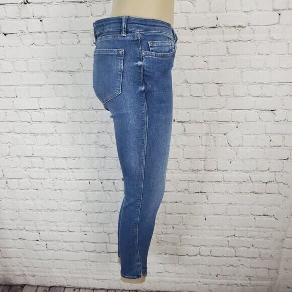 all Saints Mast Twisted Cropped Skinny Jeans sz 29 - Picture 3 of 7